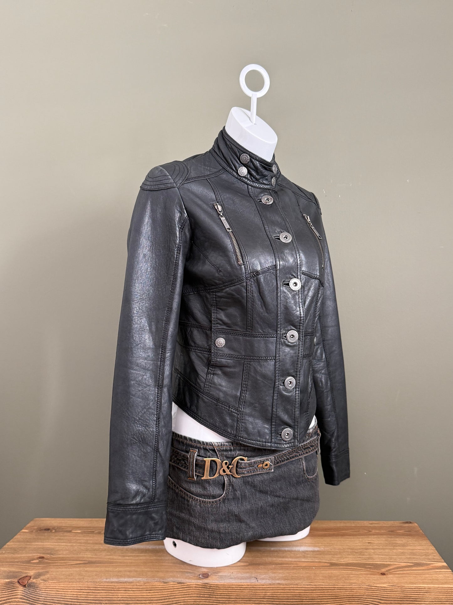 Leather Corset Jacket (UK12)