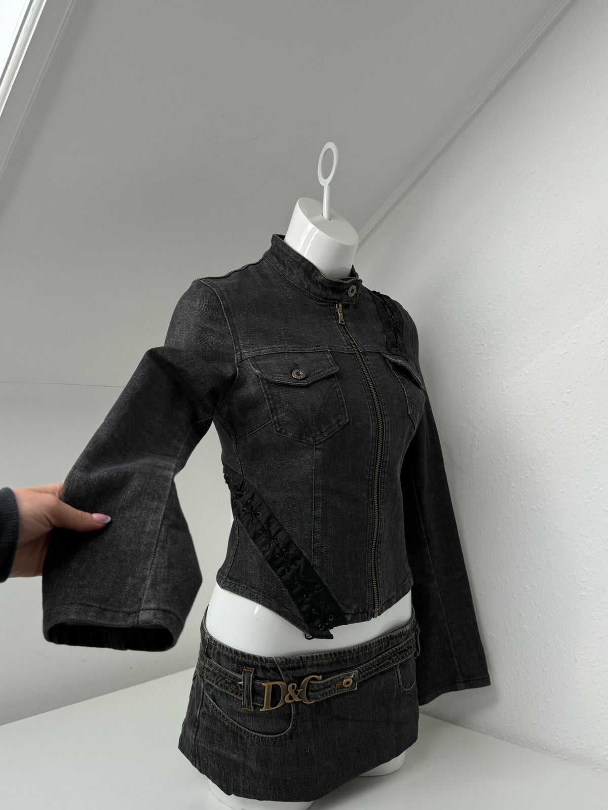 Dolce & Gabbana Denim Lace Up Jacket (S)