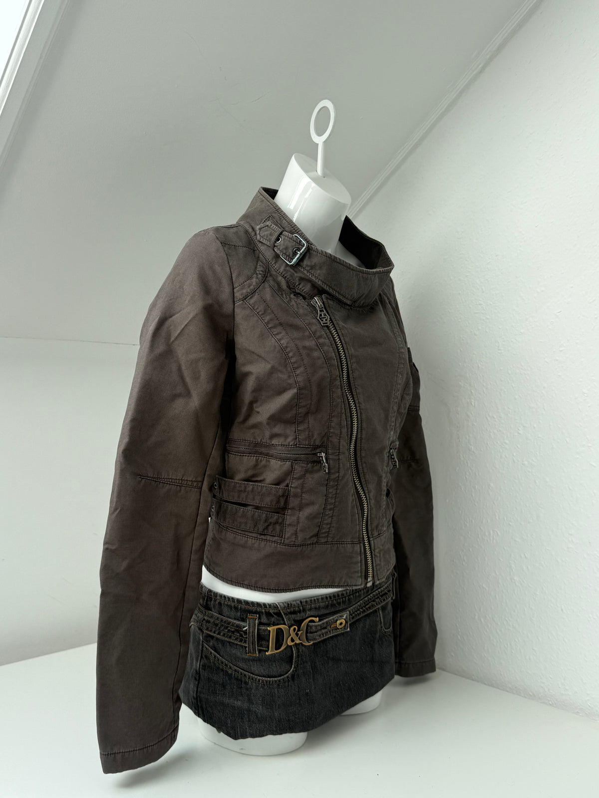 Diesel Cropped Utility Jacket (L)