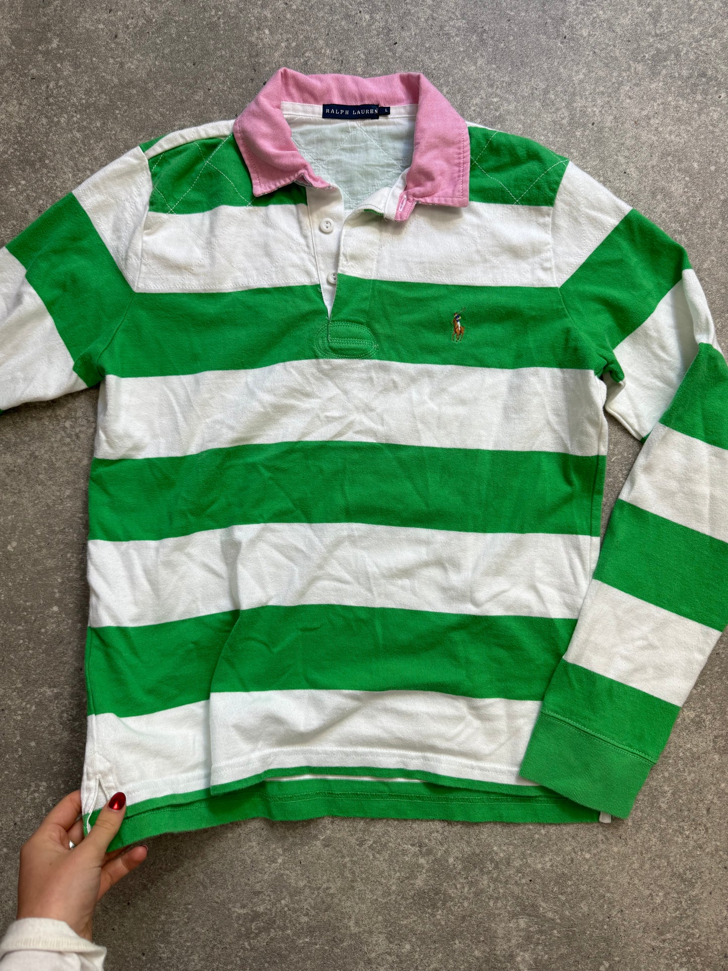 Ralph Lauren Striped Rugby Shirt (L)