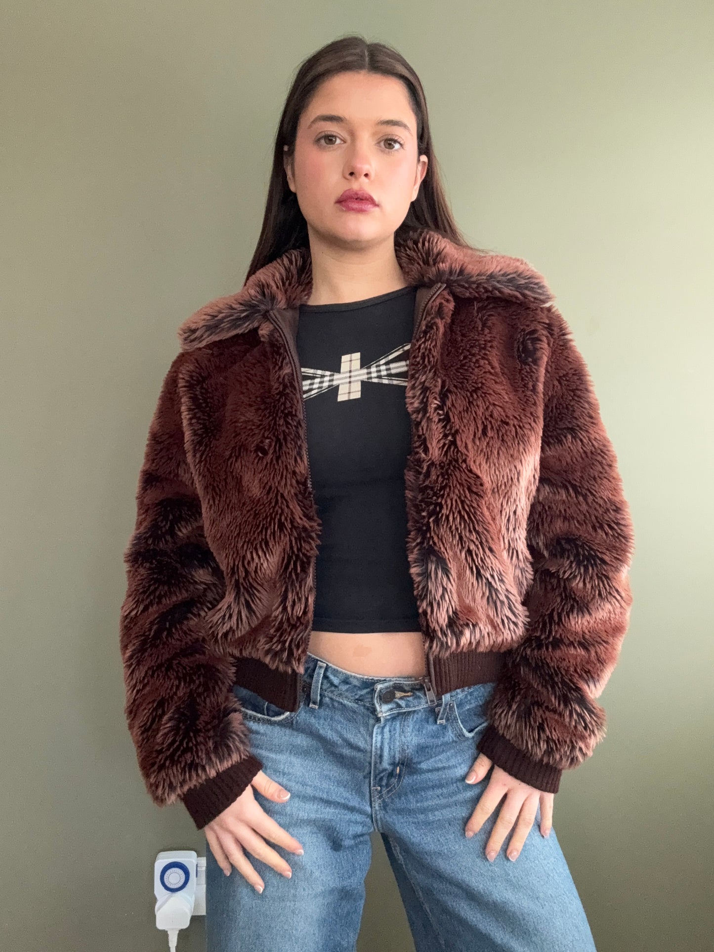 Faux Fur Jacket (UK12)