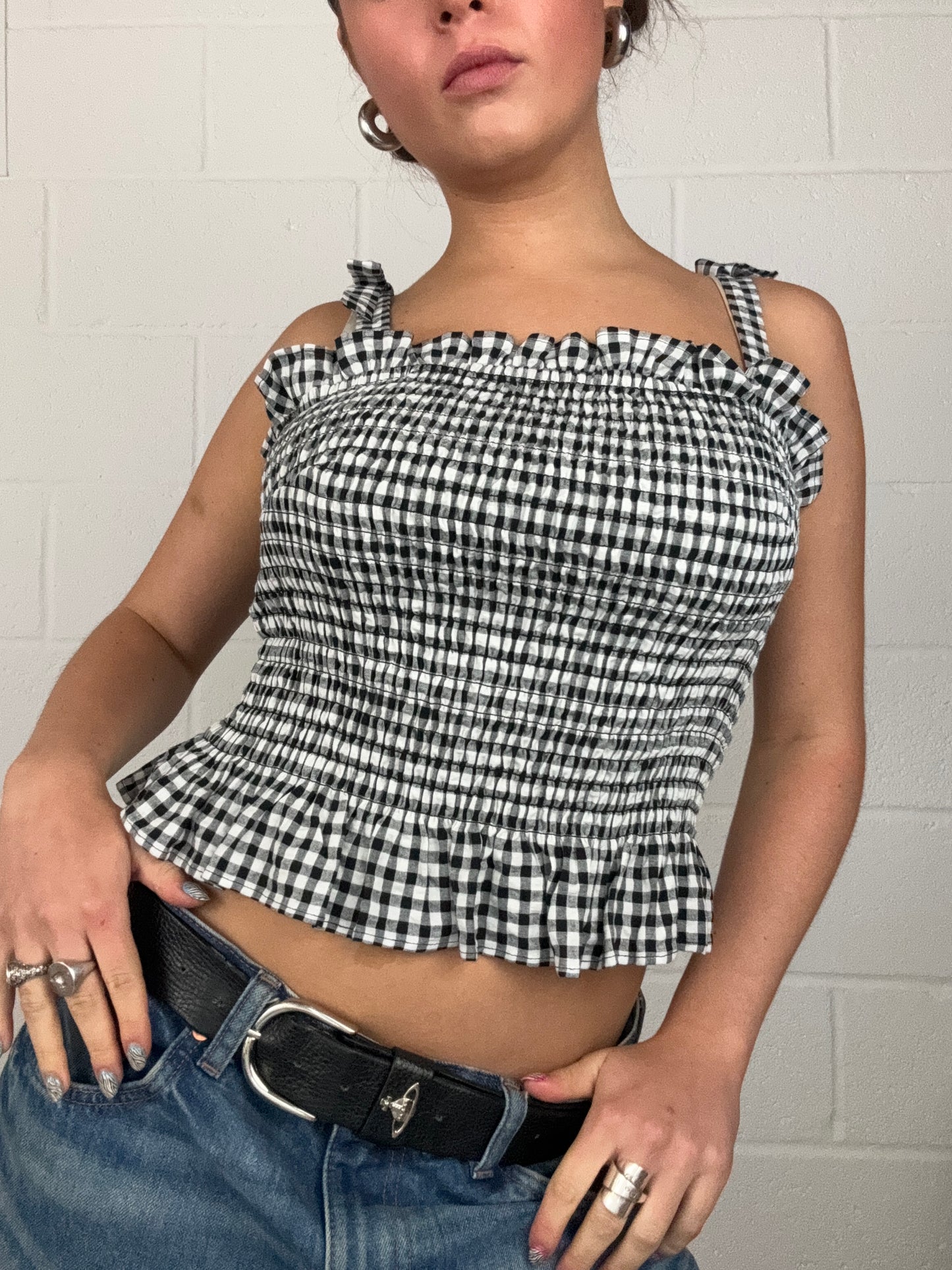 Guess Gingham Top