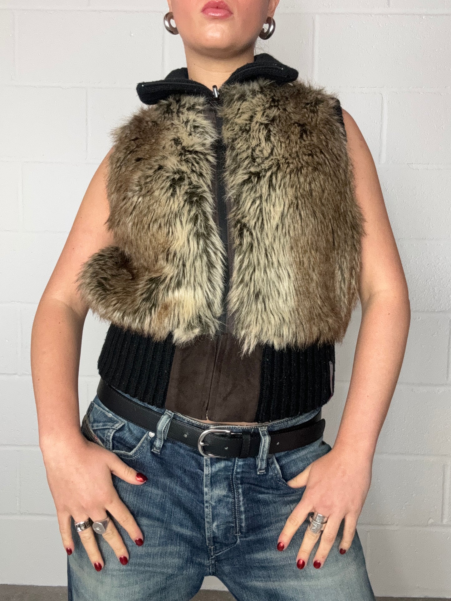 Faux Fur Reversible Gilet