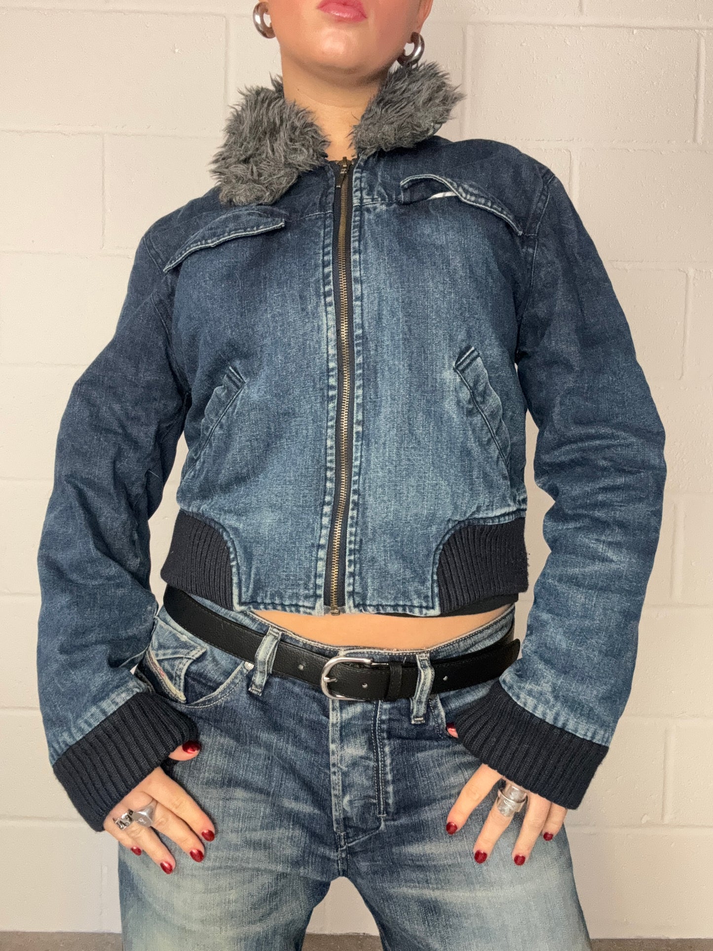 Denim Bomber Jacket