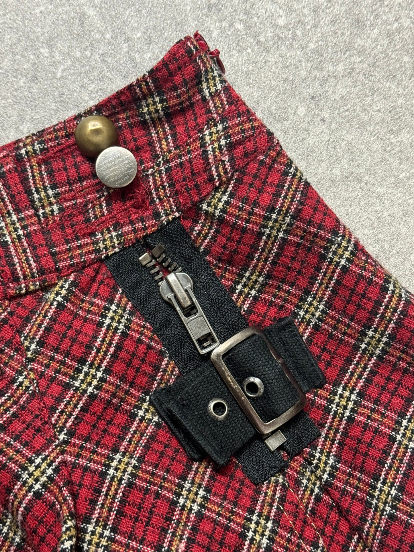 Y2K Tartan Mini Skirt