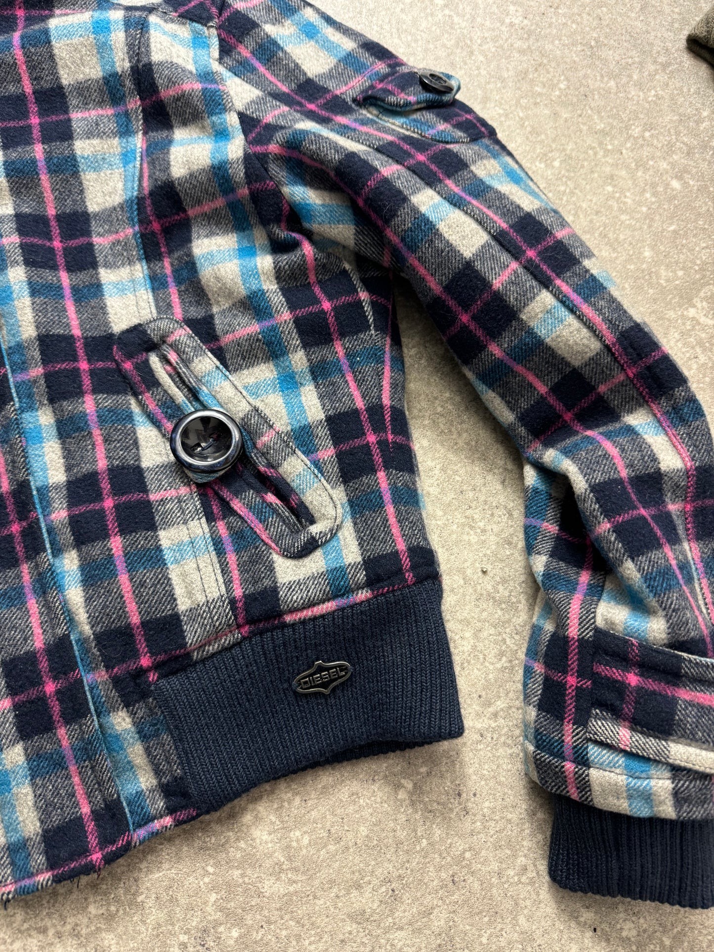 Diesel Tartan Wool Jacket