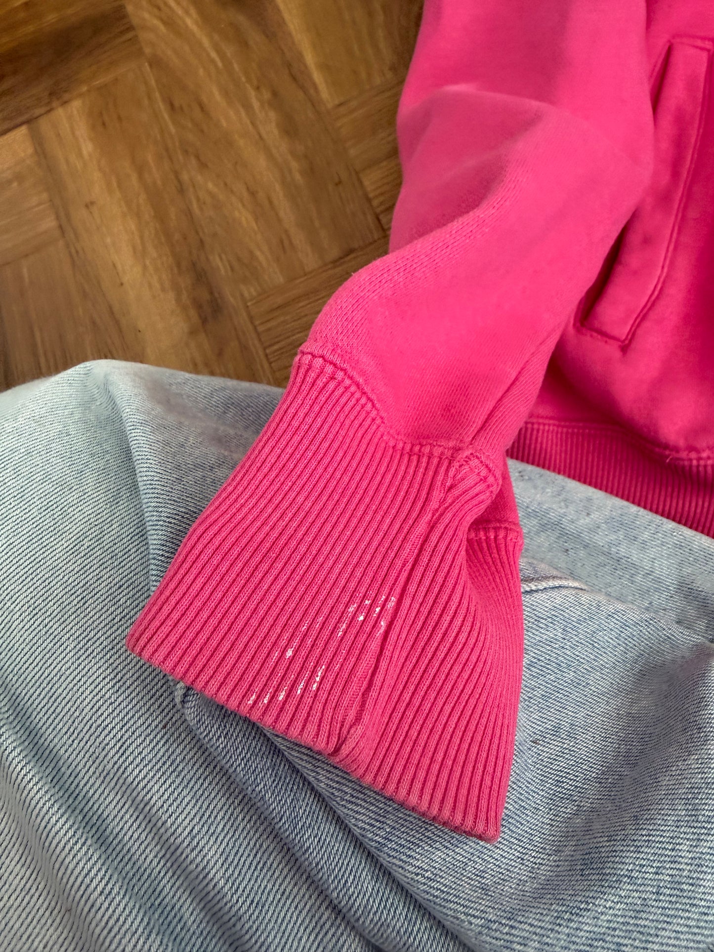 Pink Nike Zip Jumper (L)