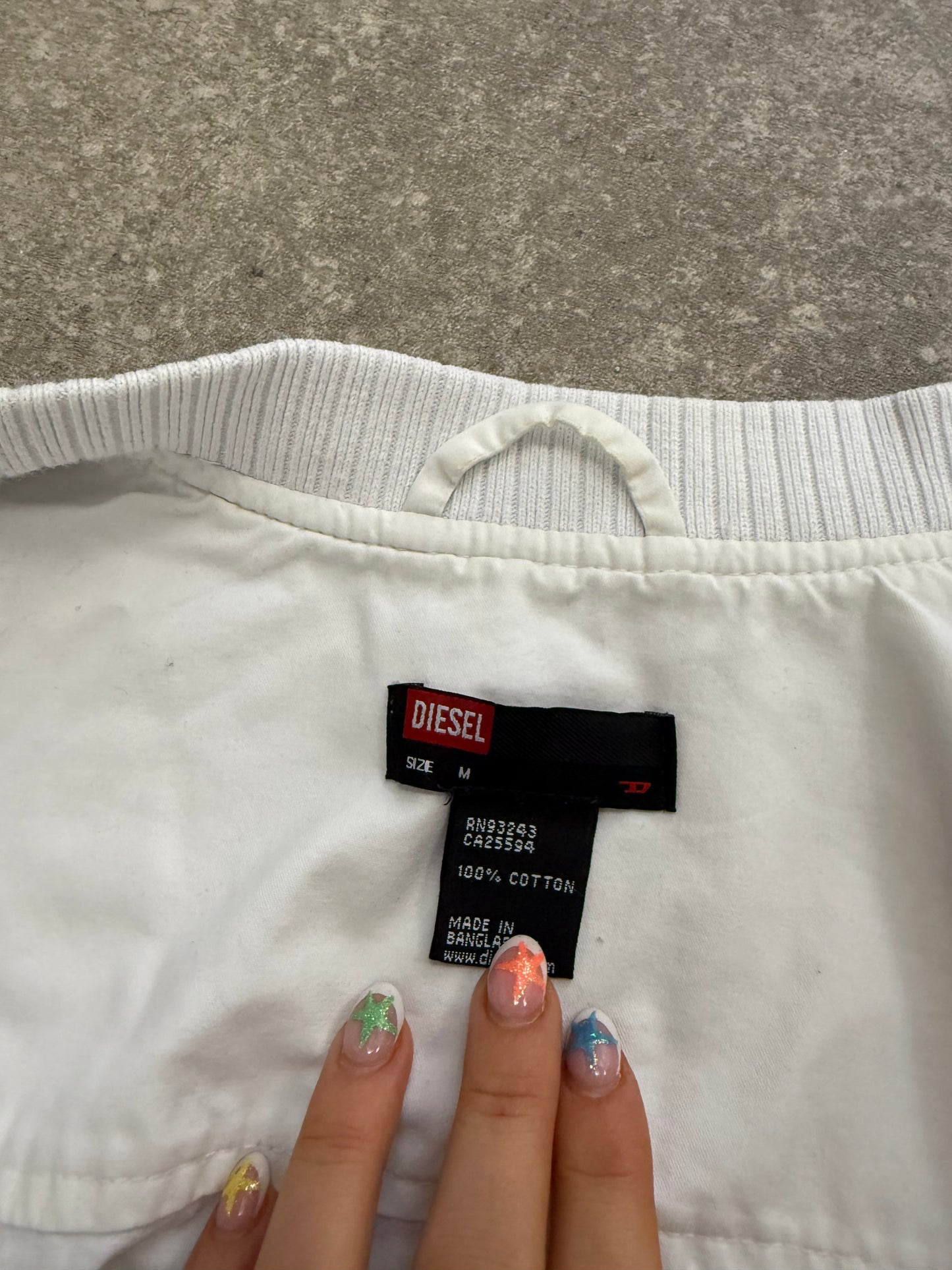 White Diesel Bomber Jacket (M)