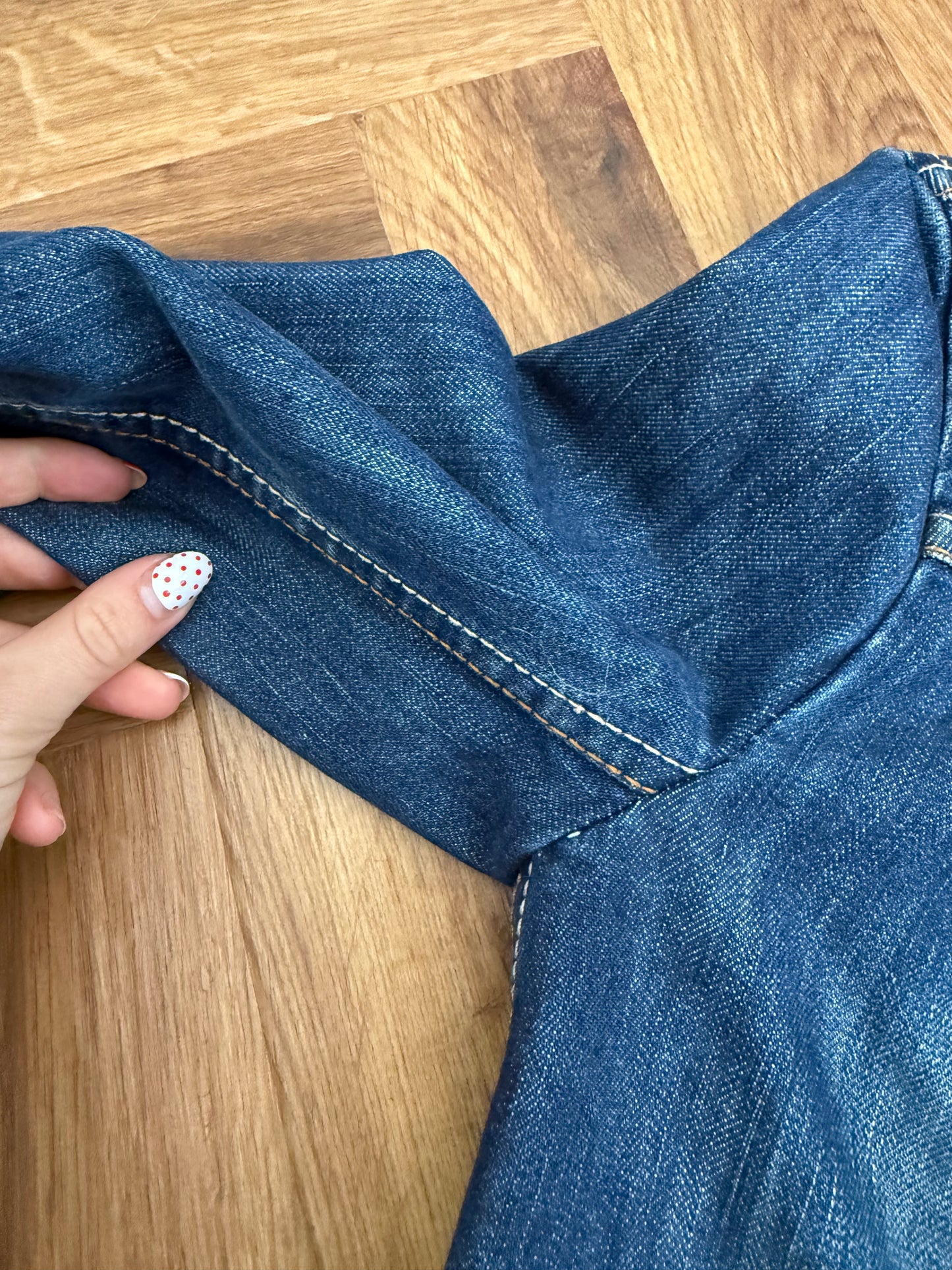 French Connection Denim Cargo Jacket (UK10)