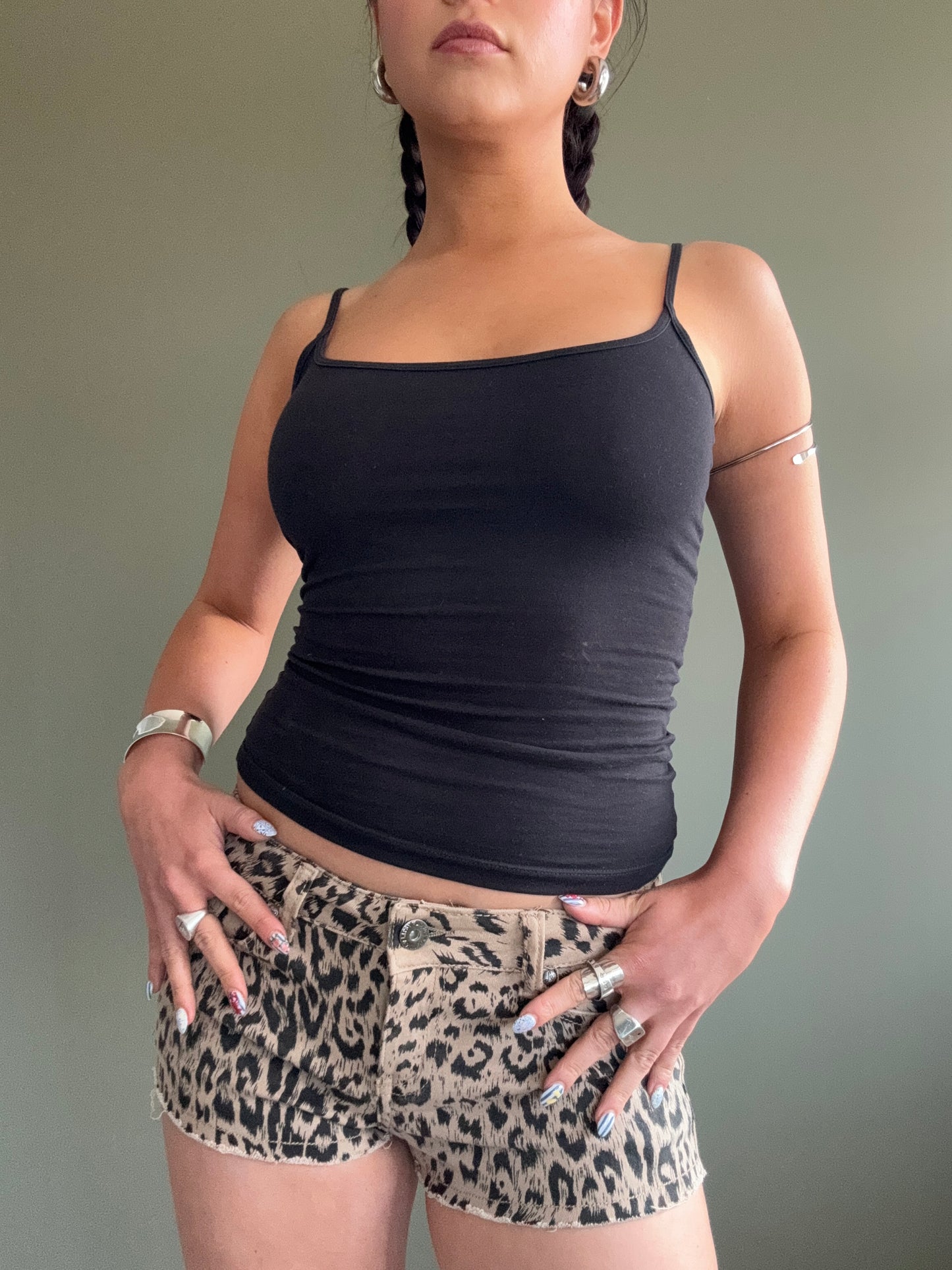 Lipsy Leopard Shorts (UK8)