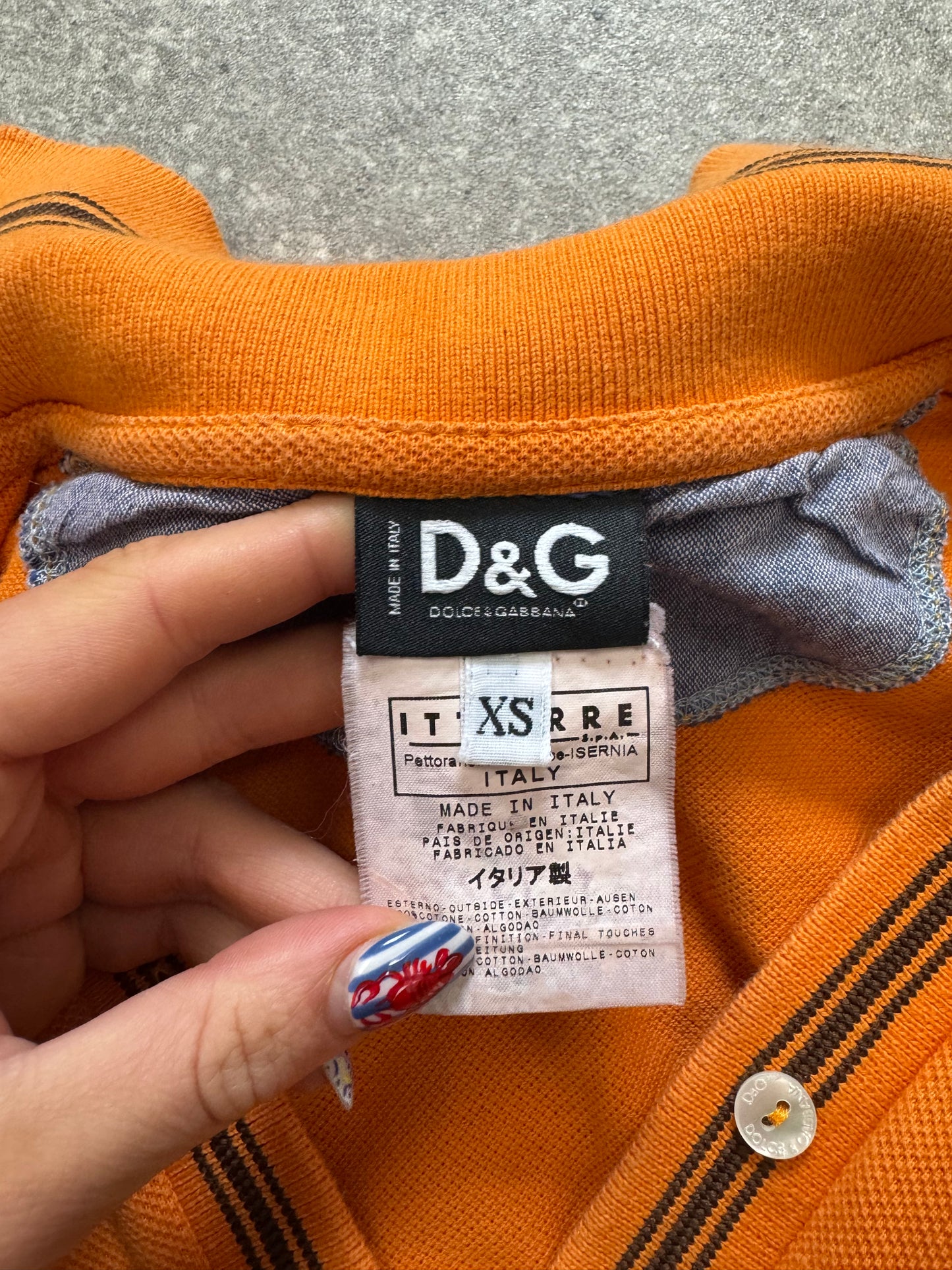 D&G Cropped Polo Shirt (XS)