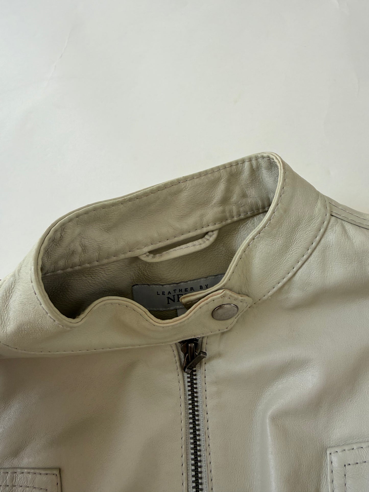 Buckle Leather Jacket (UK6)