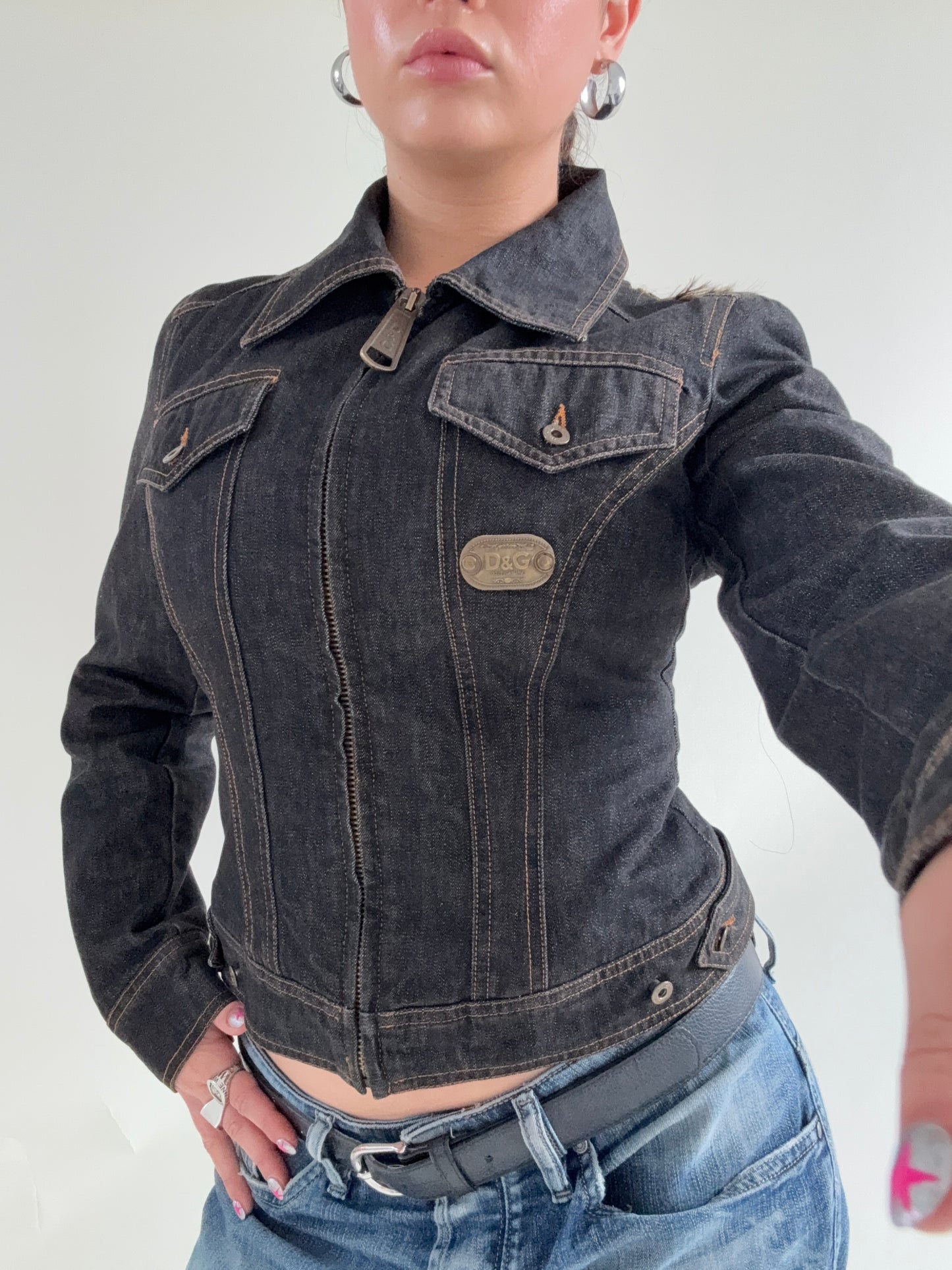 Dolce & Gabbana Vintage Fitted Denim Jacket (XS)