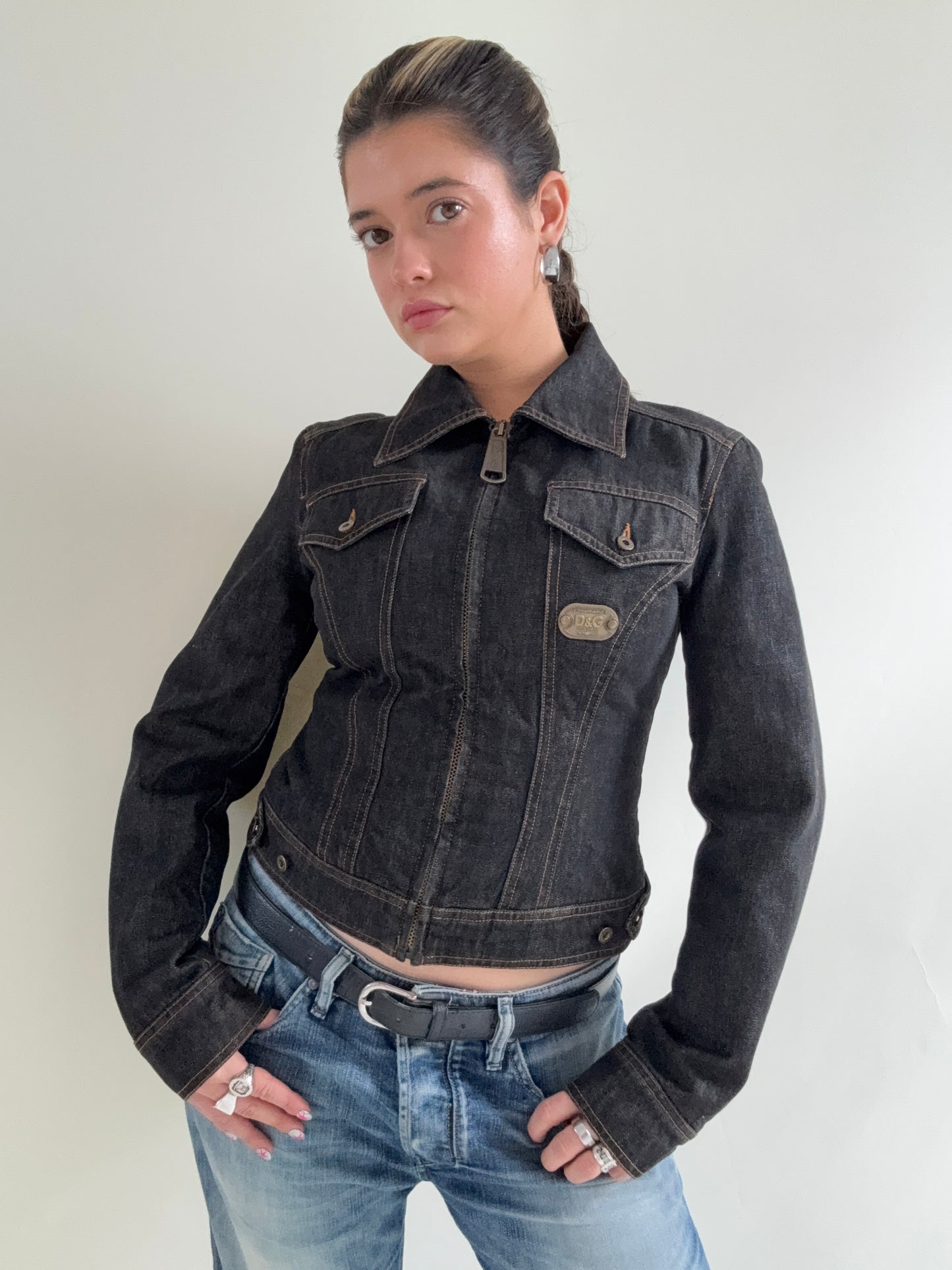 Dolce & Gabbana Vintage Fitted Denim Jacket (XS)