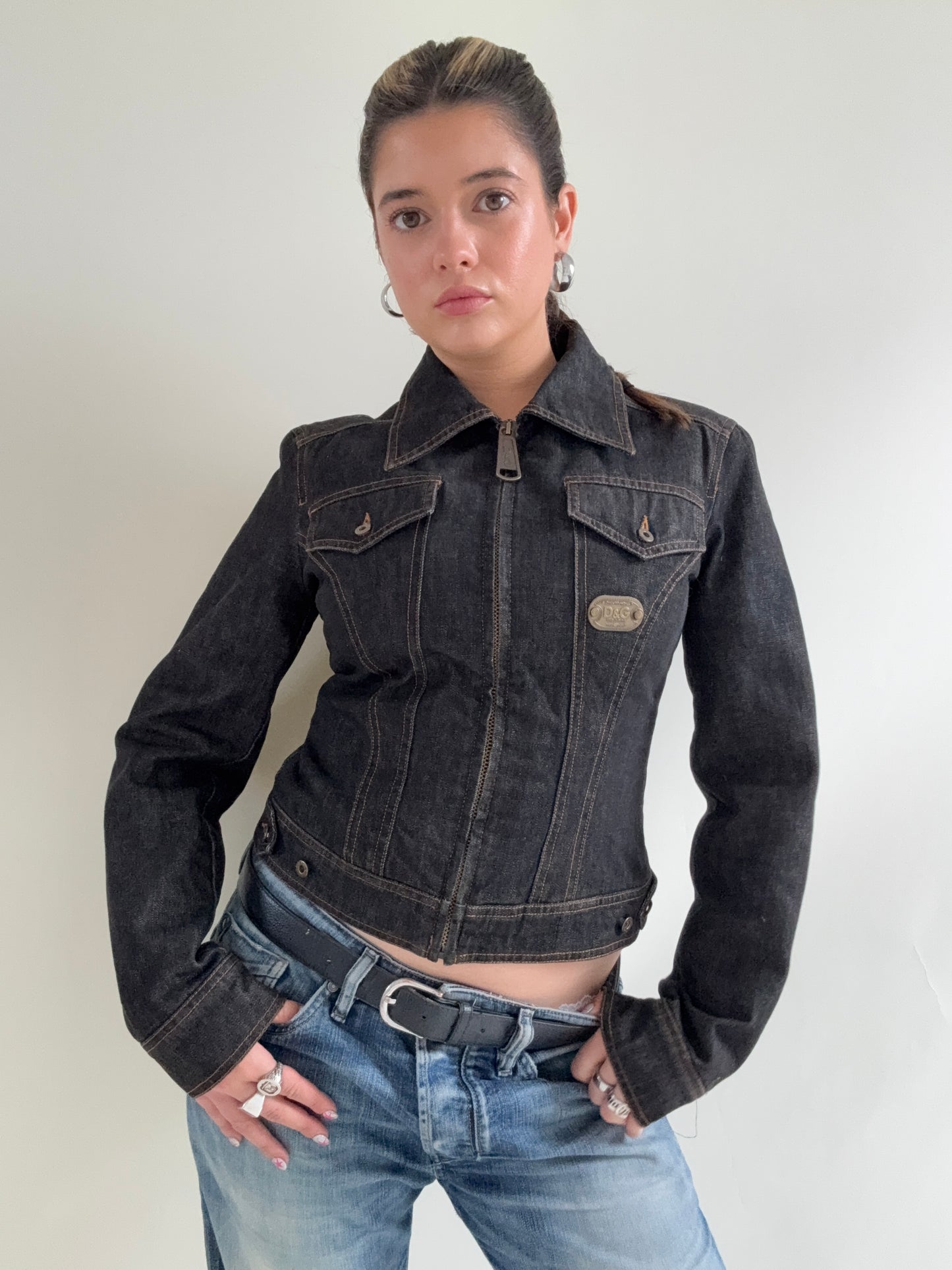 Dolce & Gabbana Vintage Fitted Denim Jacket (XS)