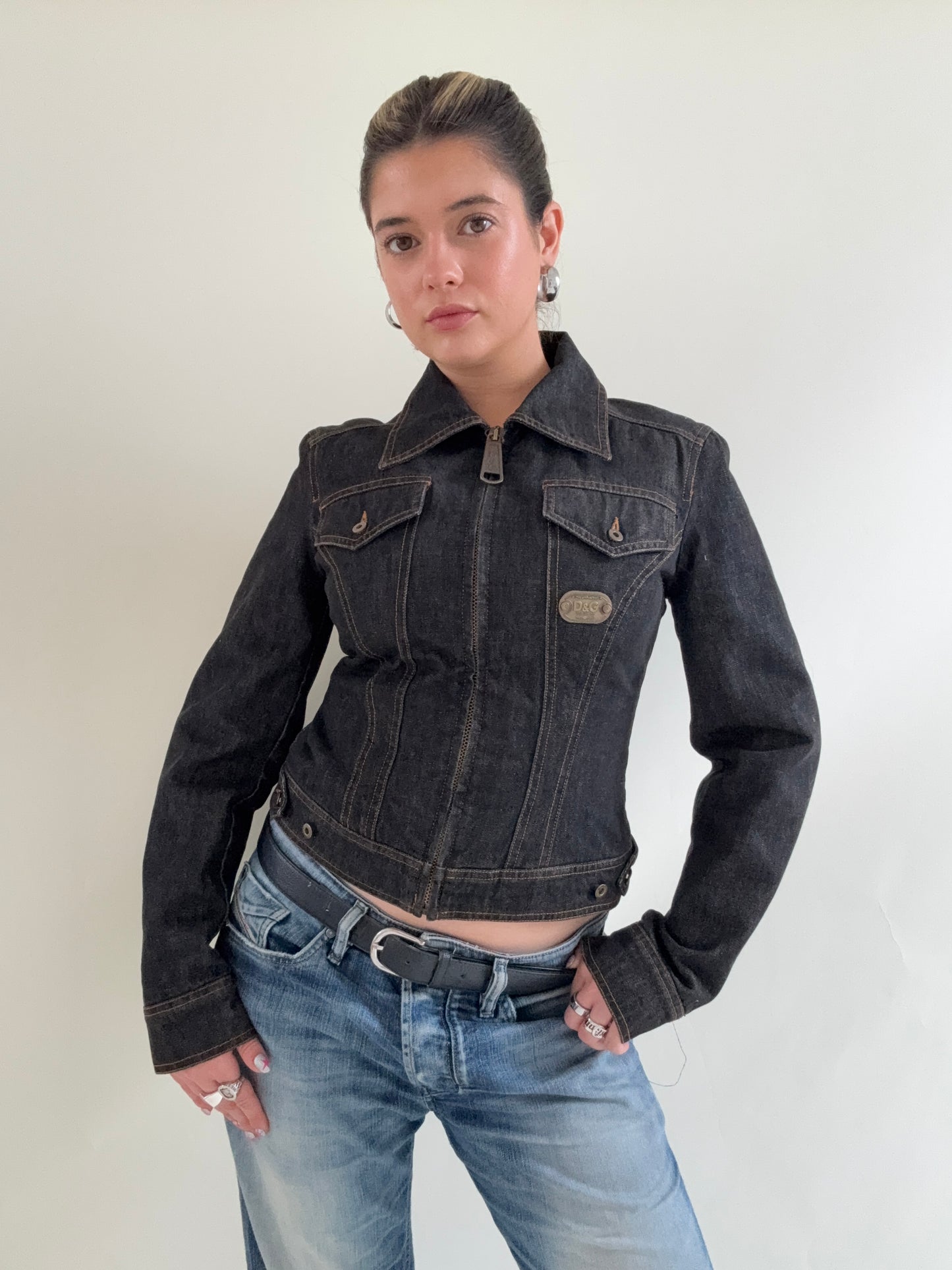 Dolce & Gabbana Vintage Fitted Denim Jacket (XS)