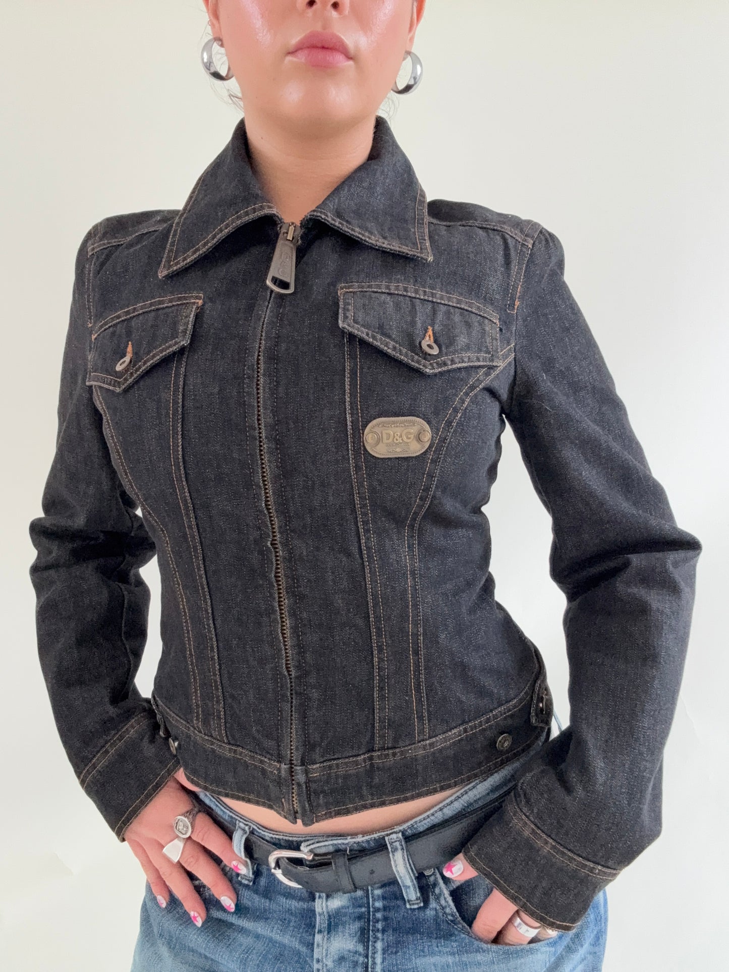 Dolce & Gabbana Vintage Fitted Denim Jacket (XS)