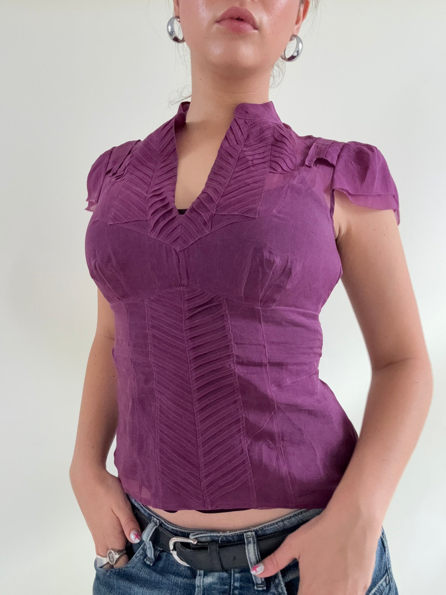 Karen Millen Silk Cami and Blouse (UK8)