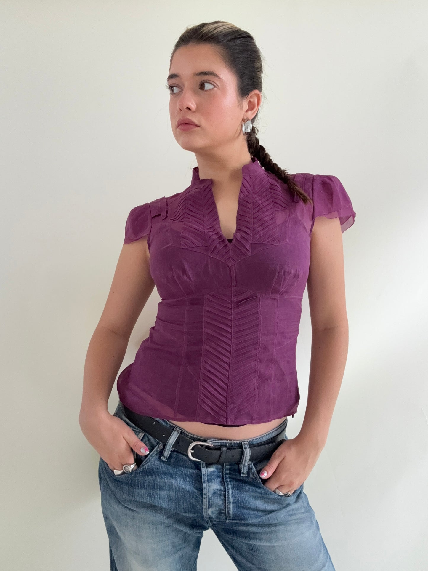 Karen Millen Silk Cami and Blouse (UK8)