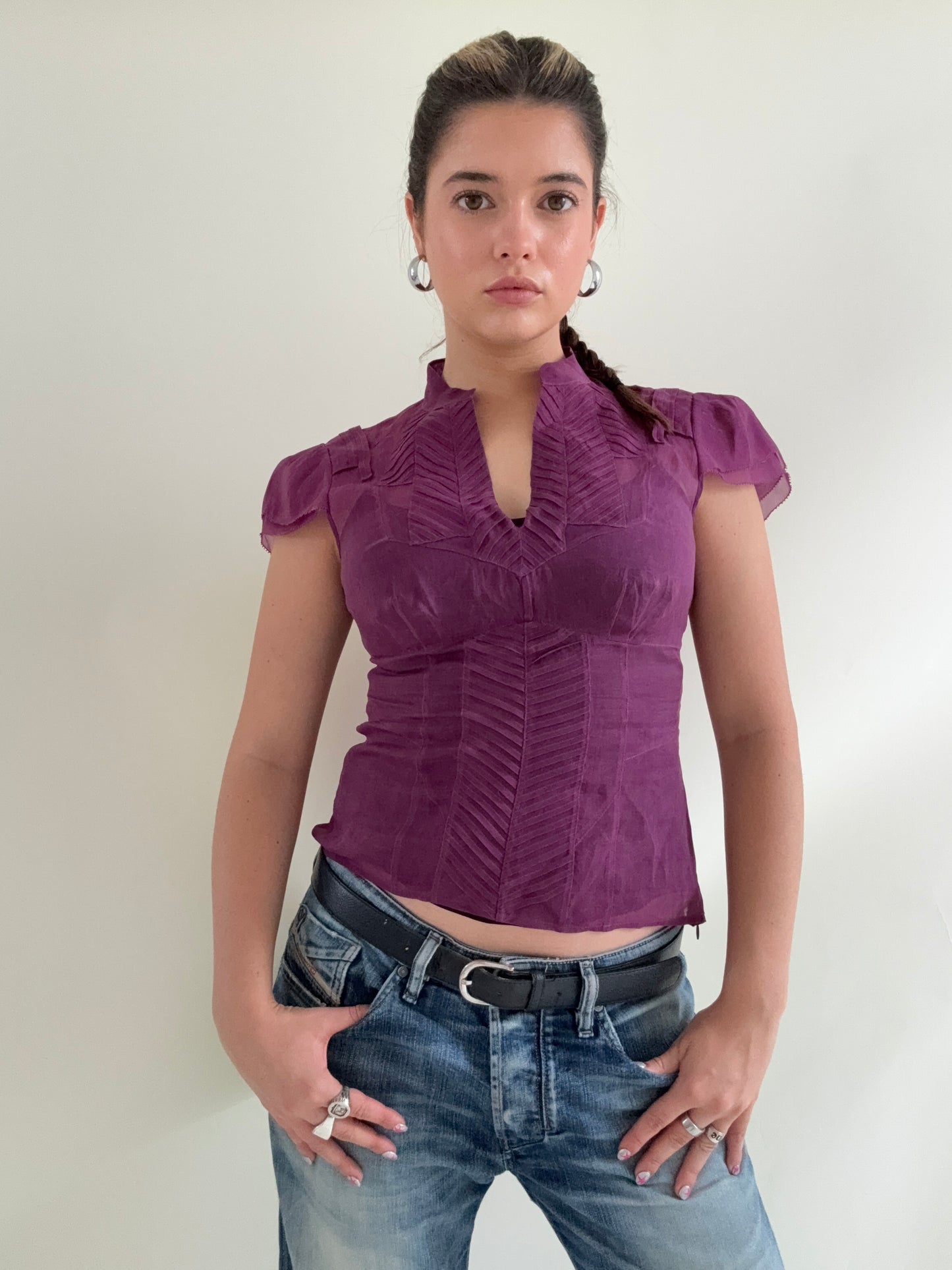 Karen Millen Silk Cami and Blouse (UK8)