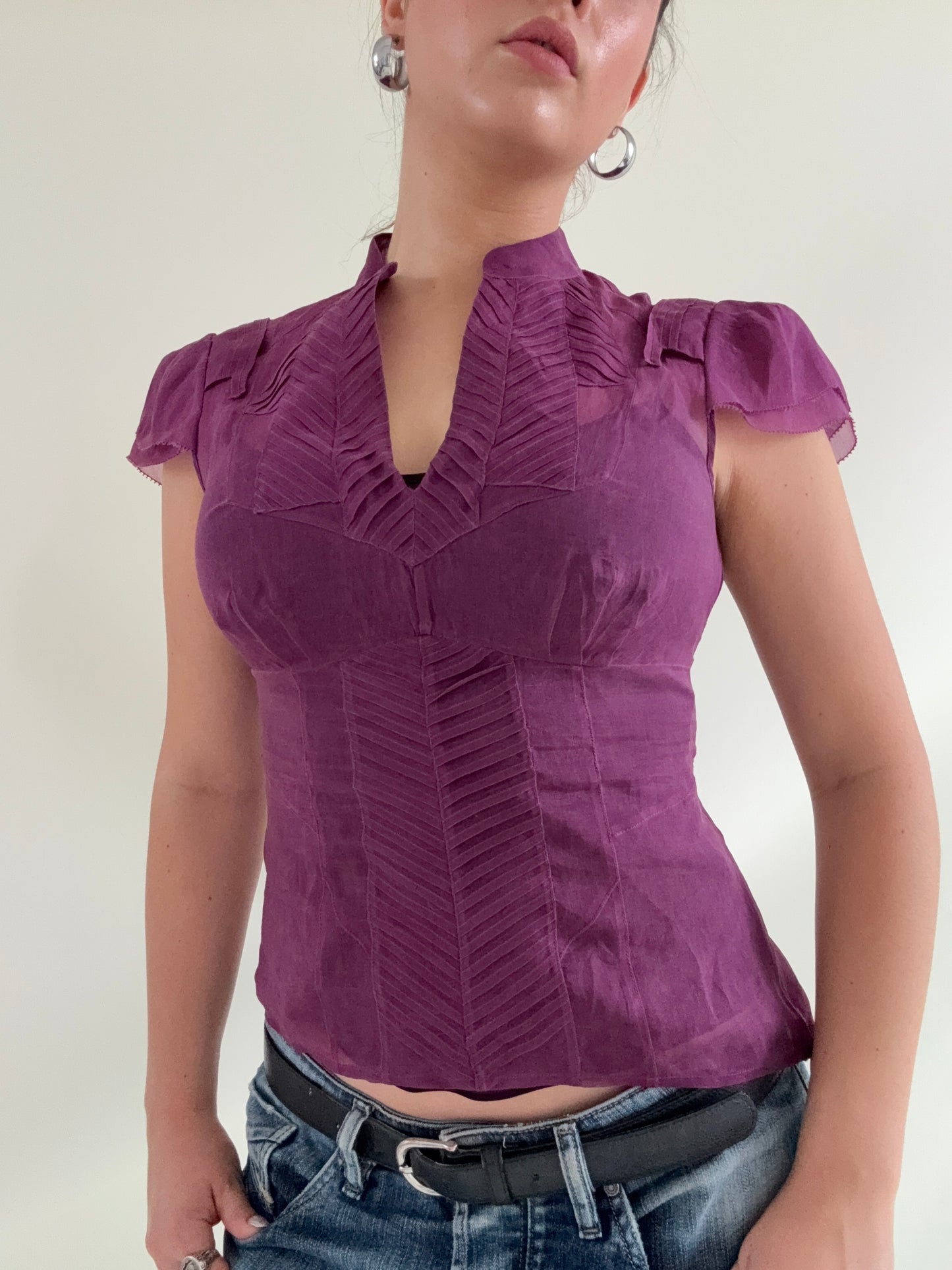 Karen Millen Silk Cami and Blouse (UK8)
