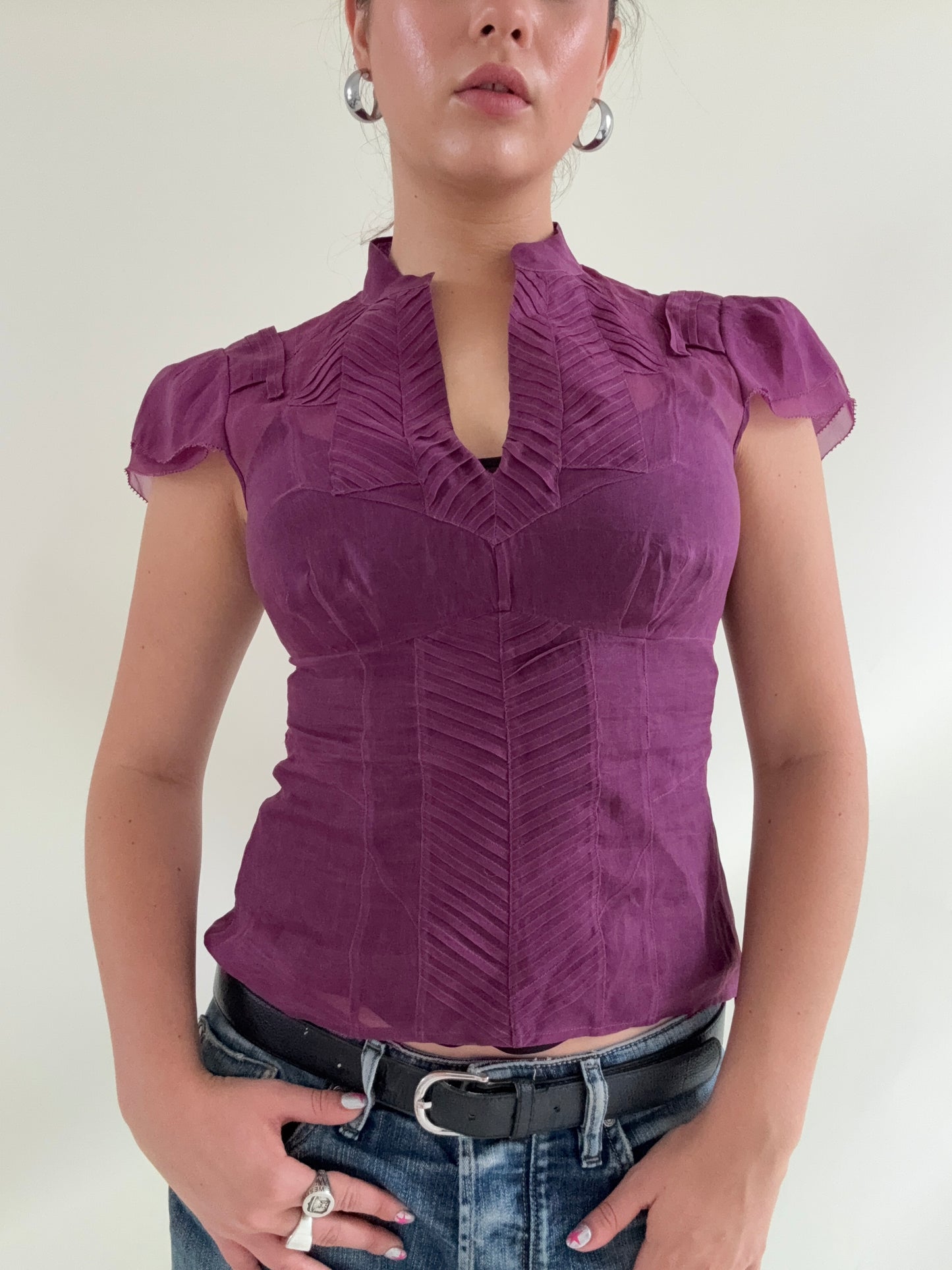 Karen Millen Silk Cami and Blouse (UK8)