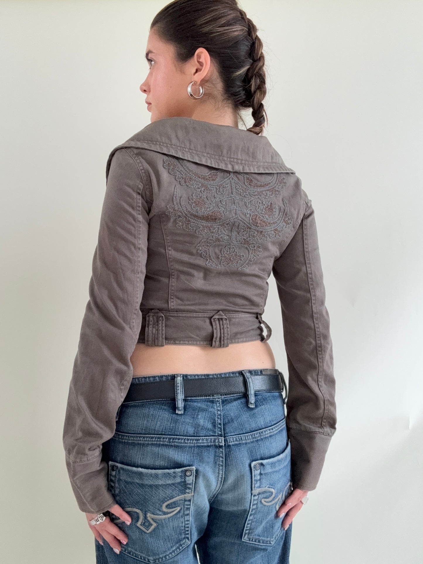 Diesel Cropped Utility Jacket (XS)