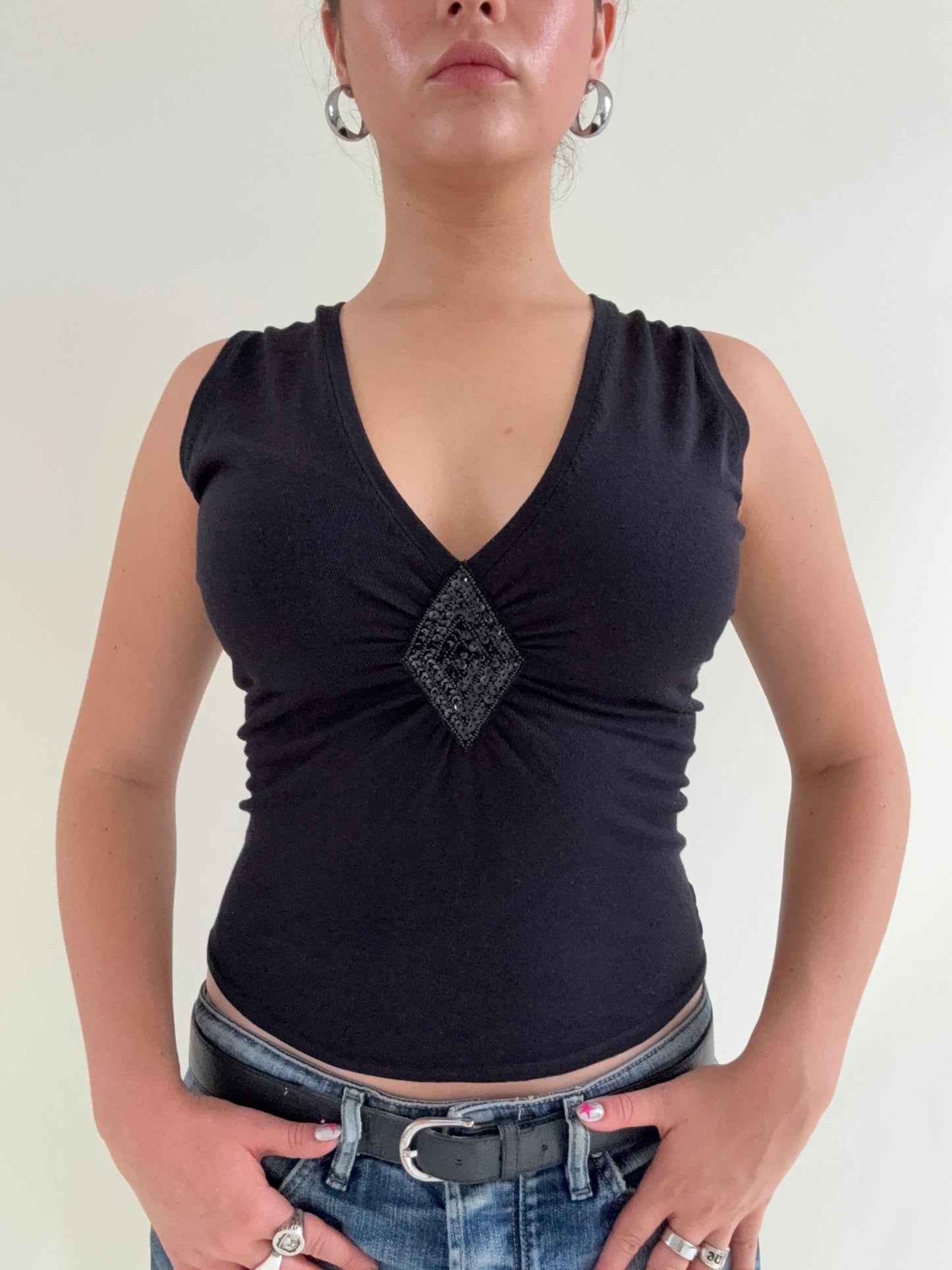 Armani Jeans Knit Mesh Back Vest (UK10)