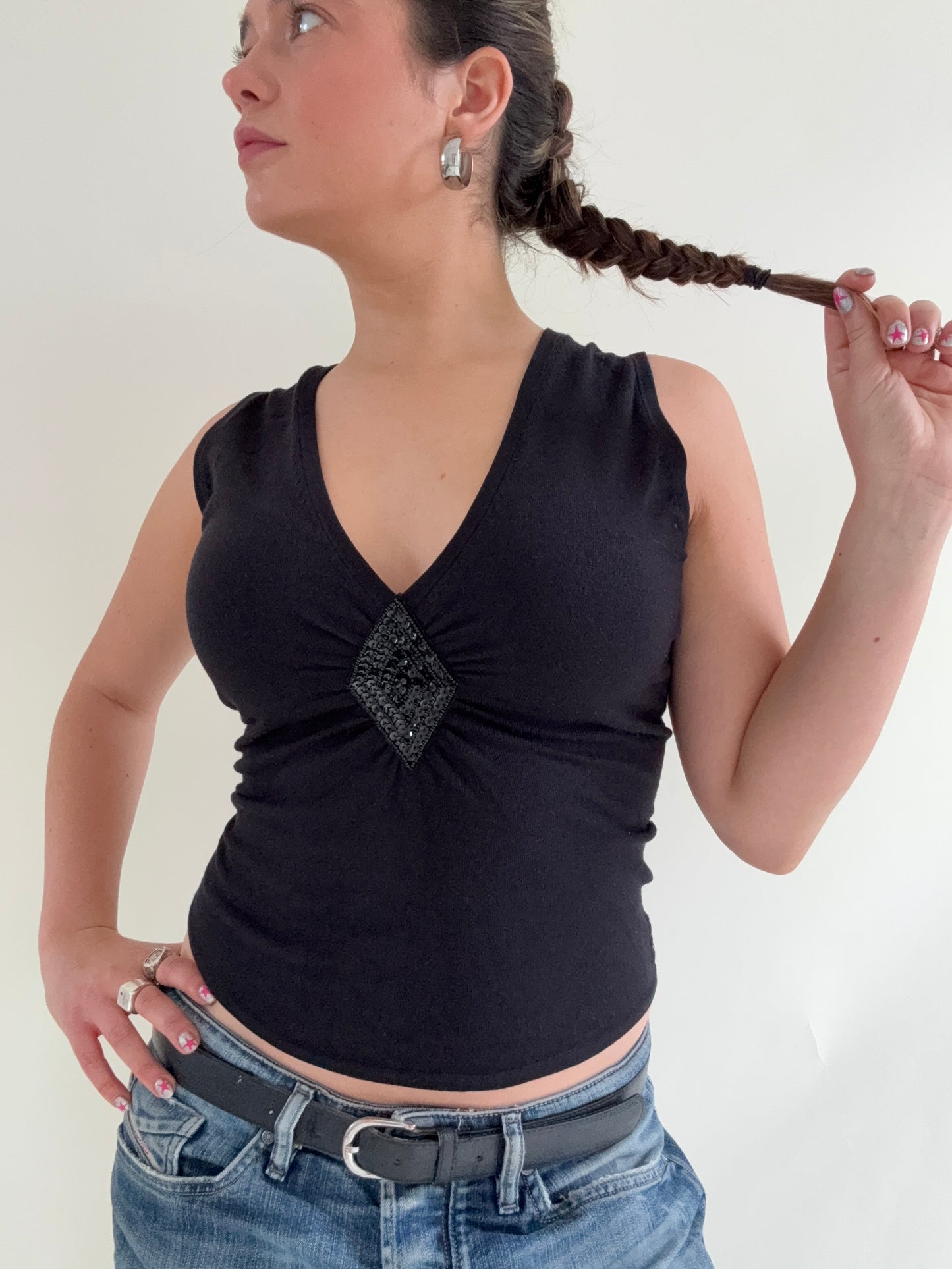 Armani Jeans Knit Mesh Back Vest (UK10)