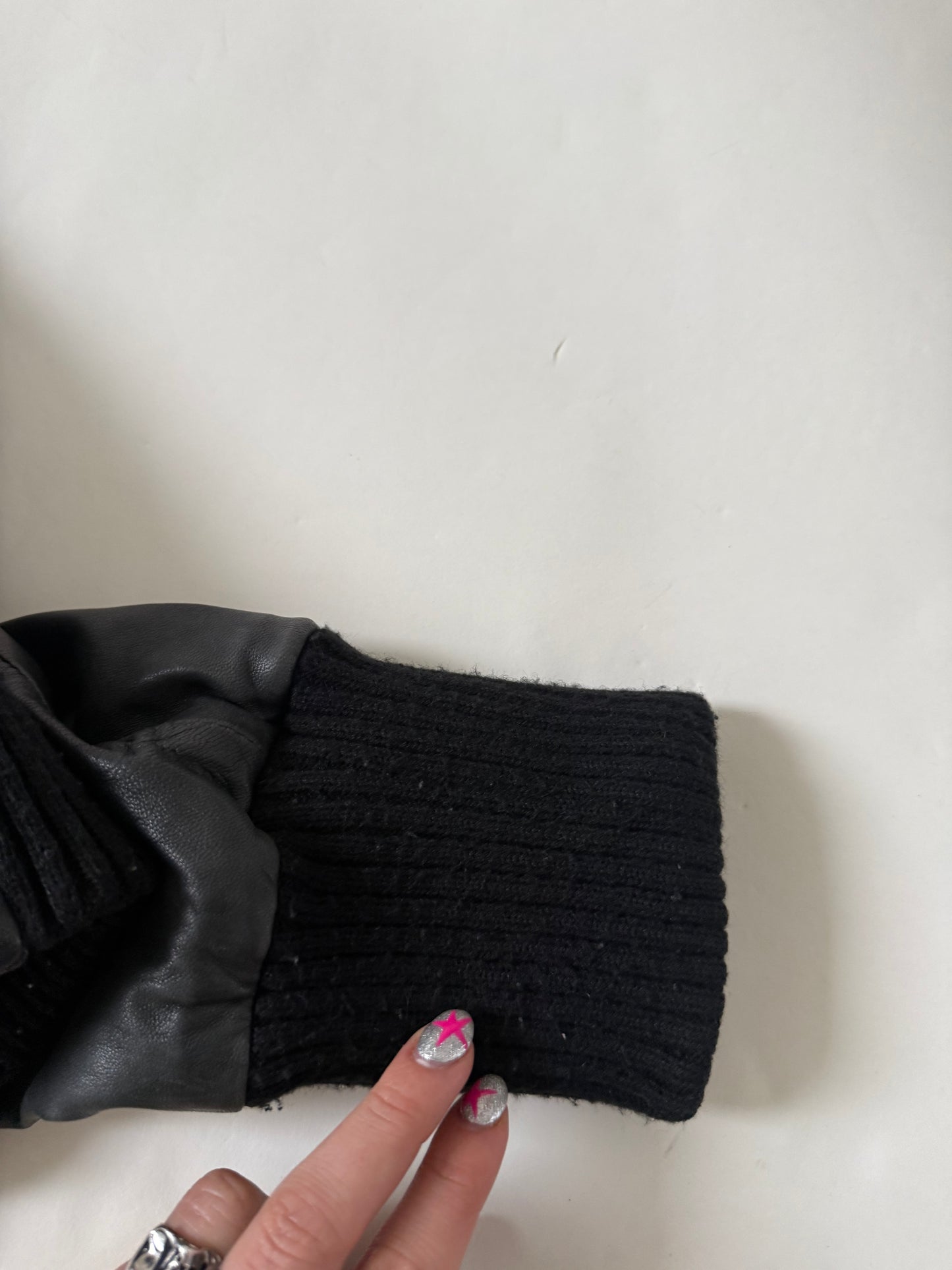 Oasis Leather Cargo Jacket (UK16)
