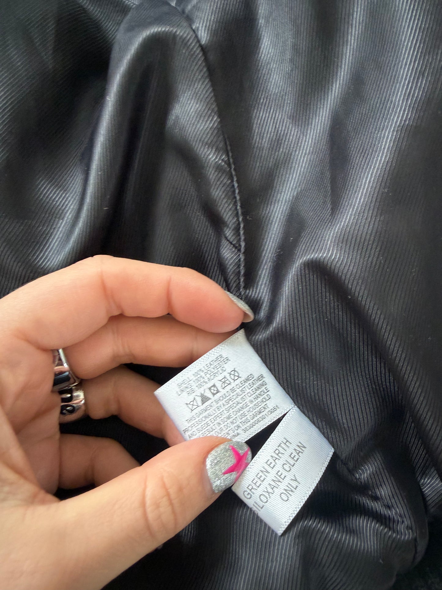 Oasis Leather Cargo Jacket (UK16)