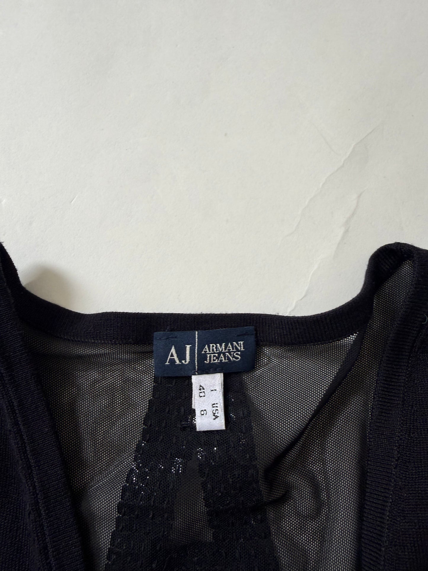 Armani Jeans Knit Mesh Back Vest (UK10)