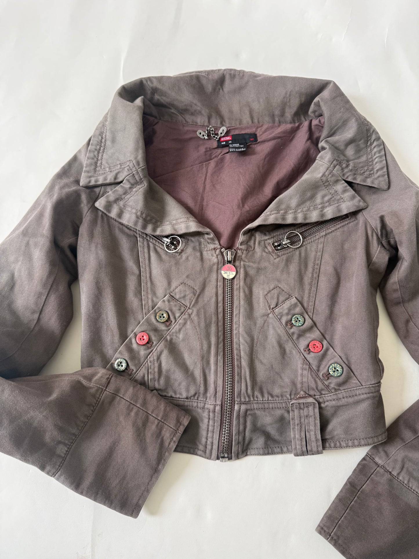 Diesel Cropped Utility Jacket (XS)