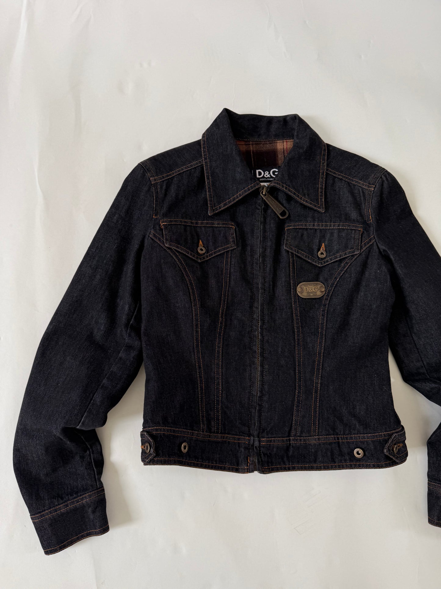 Dolce & Gabbana Vintage Fitted Denim Jacket (XS)