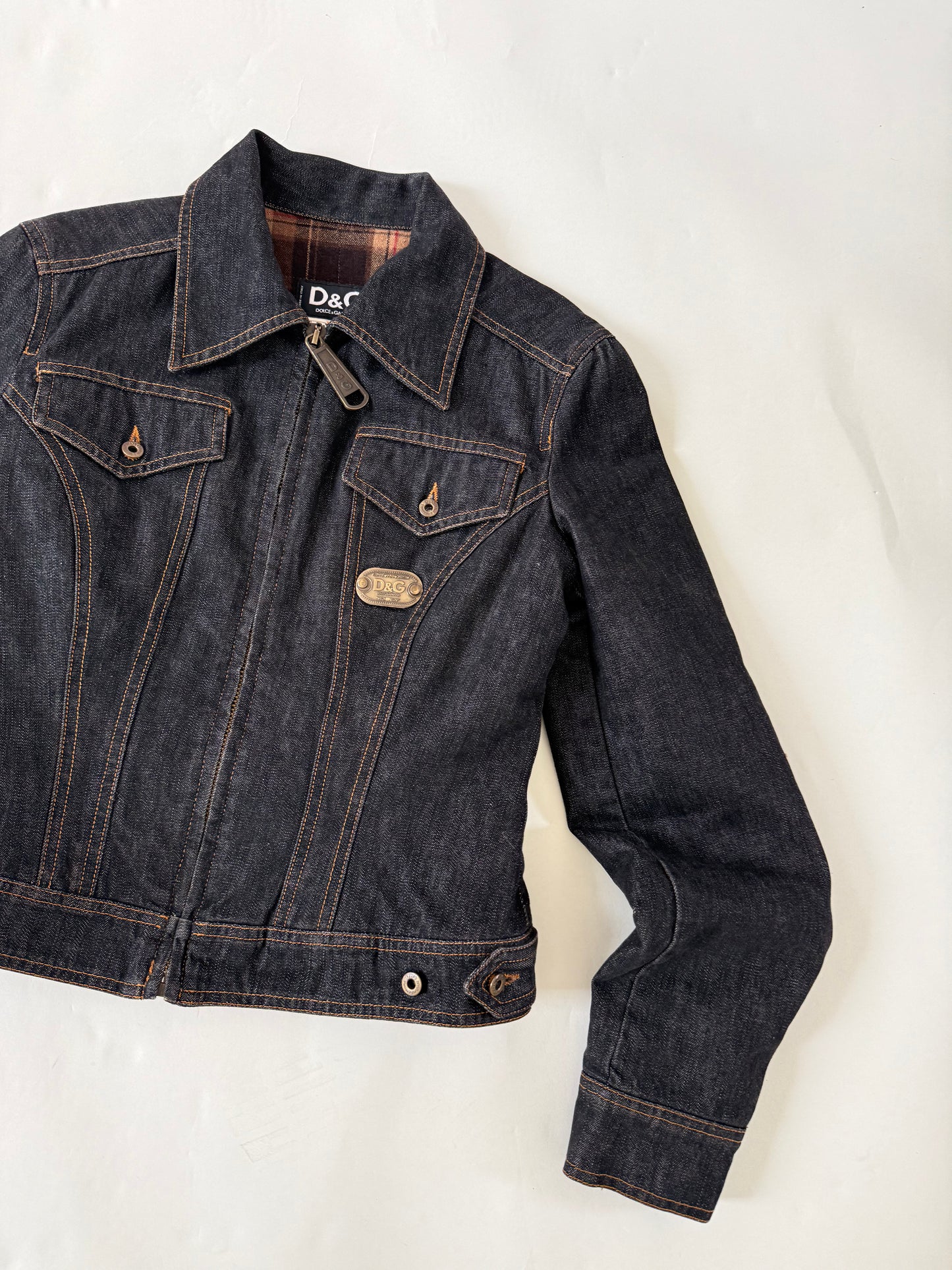 Dolce & Gabbana Vintage Fitted Denim Jacket (XS)