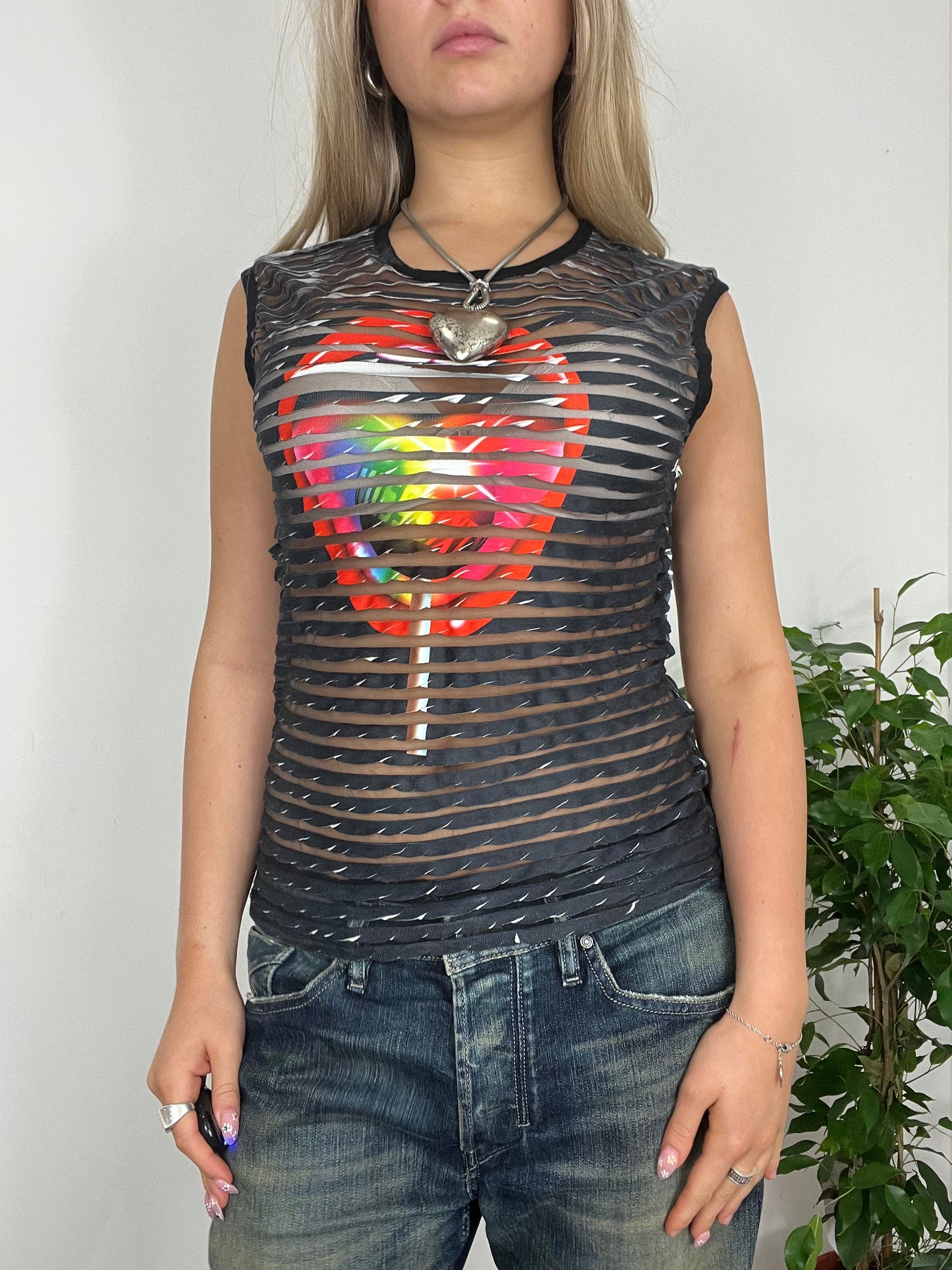 Miss Sixty Lips Mesh Vest