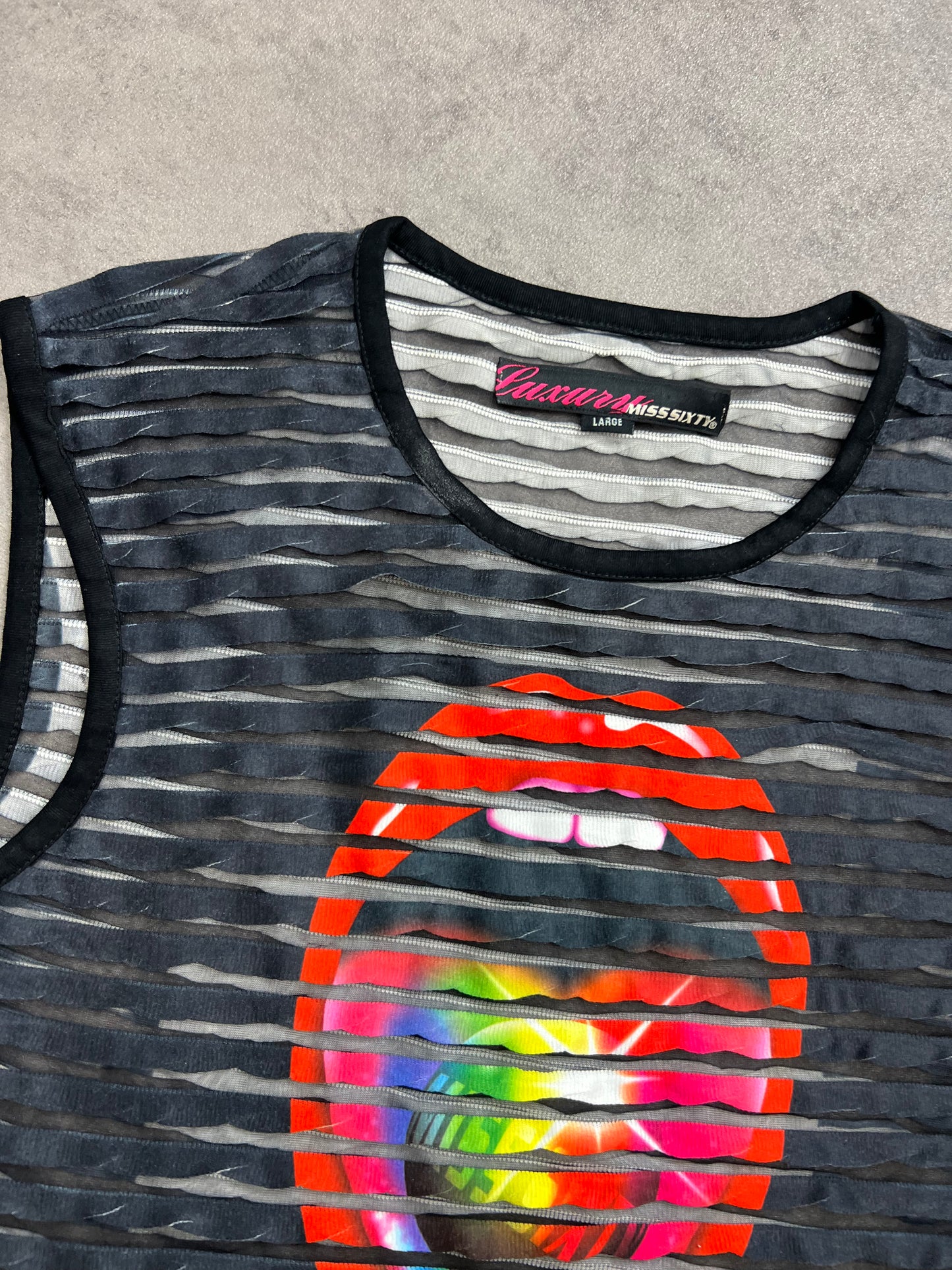 Miss Sixty Lips Mesh Vest