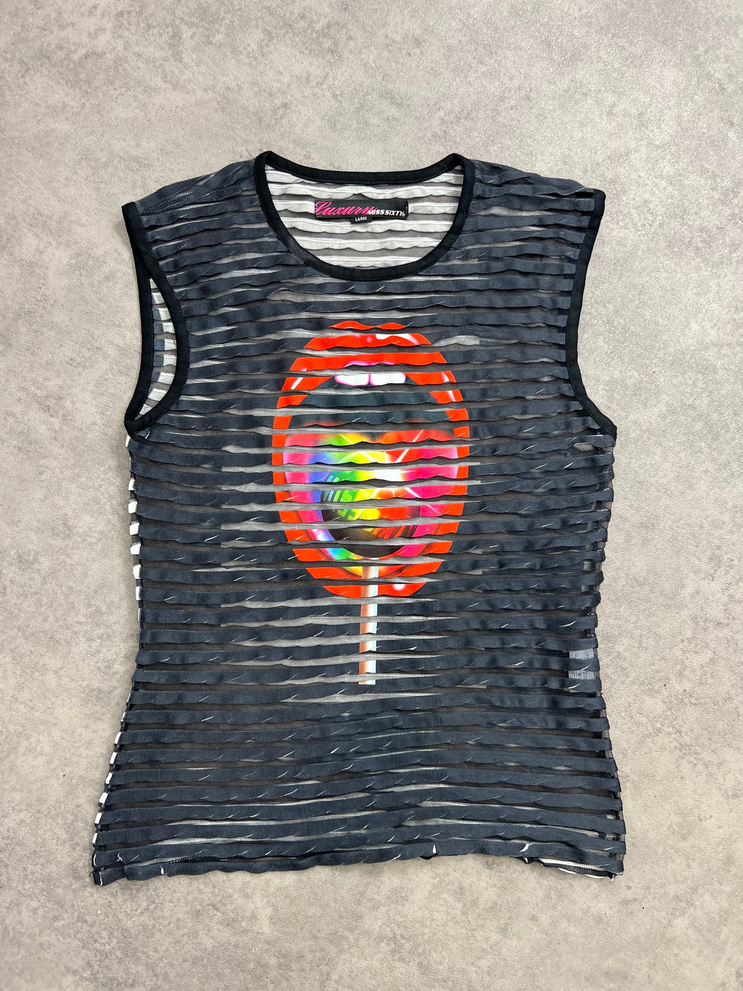 Miss Sixty Lips Mesh Vest